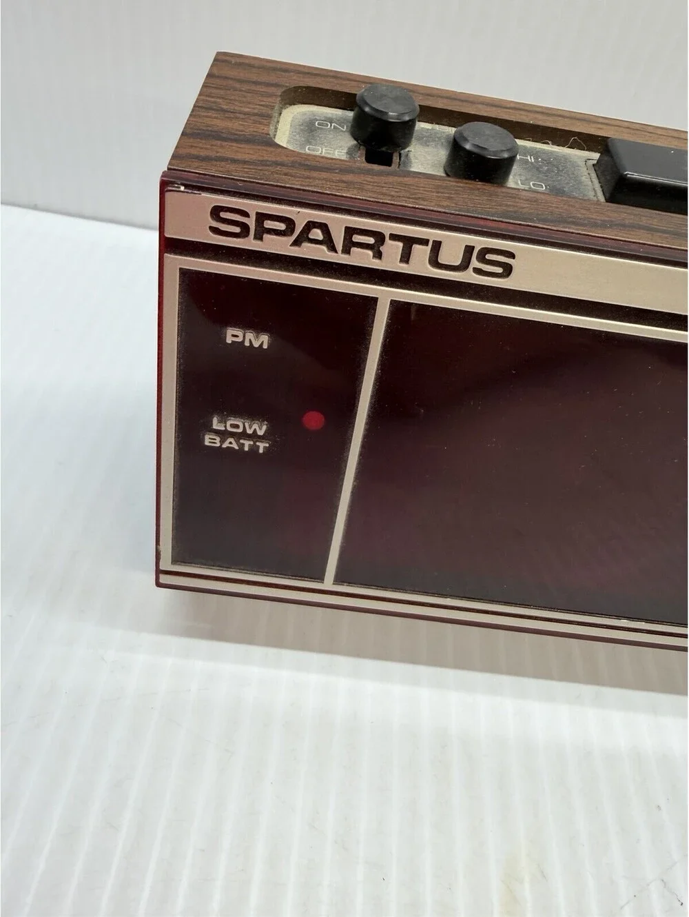 Spartus Electronic Digital Alarm Clock Model 1099 Retro Large Display